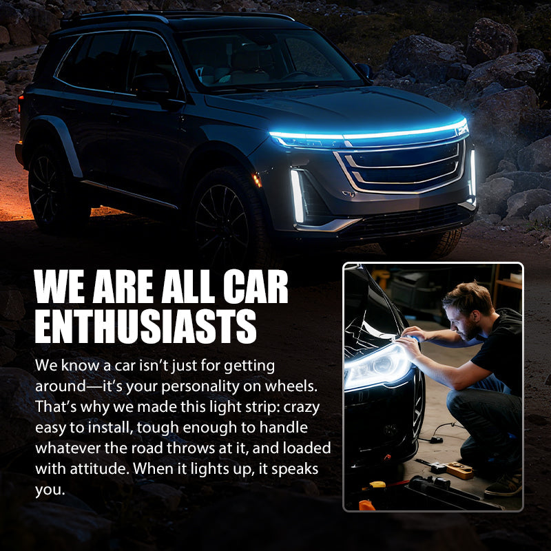 【Dynamic Scan HoodBeam Kit】- Light up your hood with hypnotic smooth scanning effects