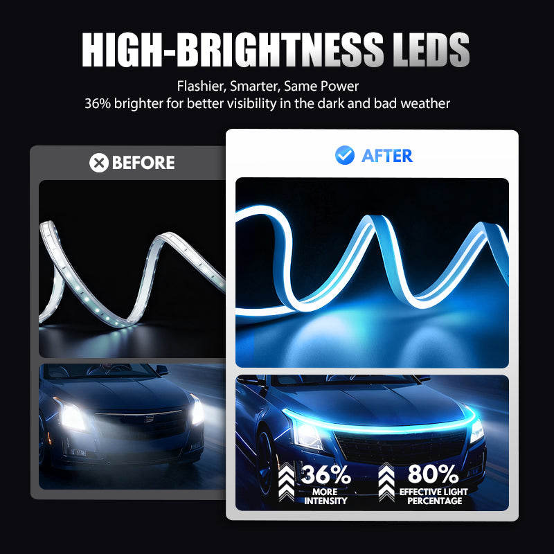 【Dynamic Scan HoodBeam Kit】- Light up your hood with hypnotic smooth scanning effects