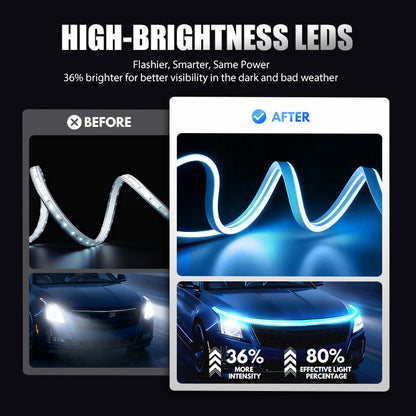 【Dynamic Scan HoodBeam Kit】- Light up your hood with hypnotic smooth scanning effects