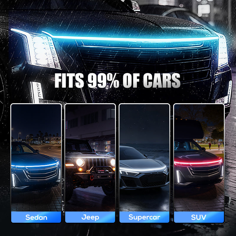 【Dynamic Scan HoodBeam Kit】- Light up your hood with hypnotic smooth scanning effects