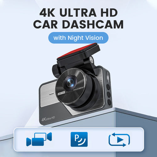 ⏳ ⏰4K Ultra HD Car Dashcam with Night Vision
