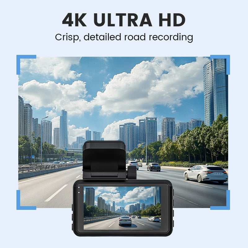 ⏳ ⏰4K Ultra HD Car Dashcam with Night Vision