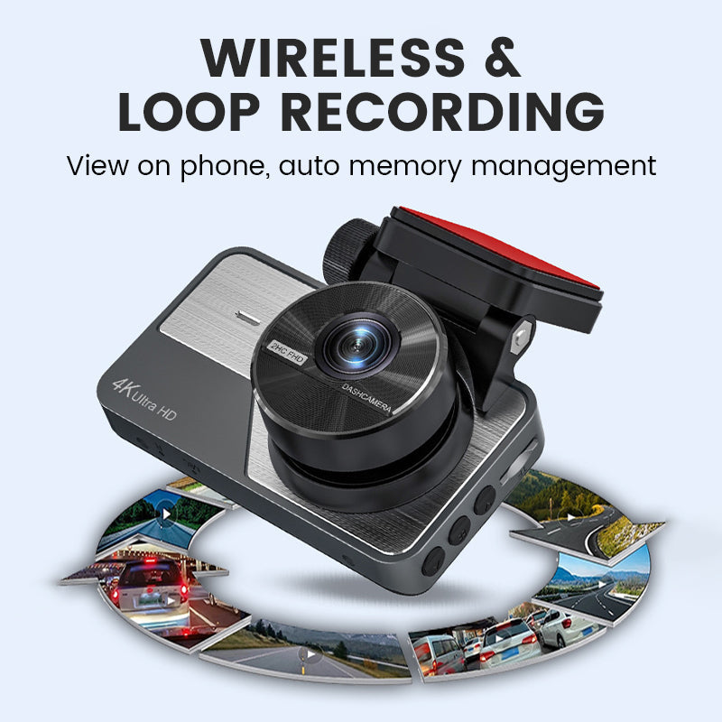 ⏳ ⏰4K Ultra HD Car Dashcam with Night Vision