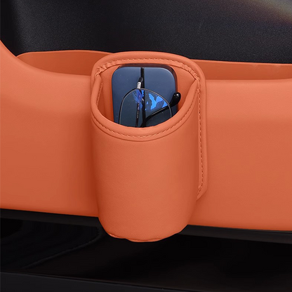 Leather Car Door Cup Holder – Wide‑mouth opening, easy reach for drinks & phone. Clip‑on secure fit. PU leather, tough & stylish