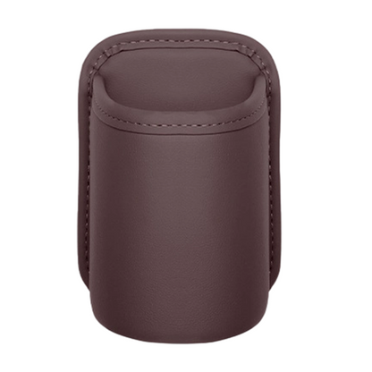 Leather Car Door Cup Holder – Wide‑mouth opening, easy reach for drinks & phone. Clip‑on secure fit. PU leather, tough & stylish