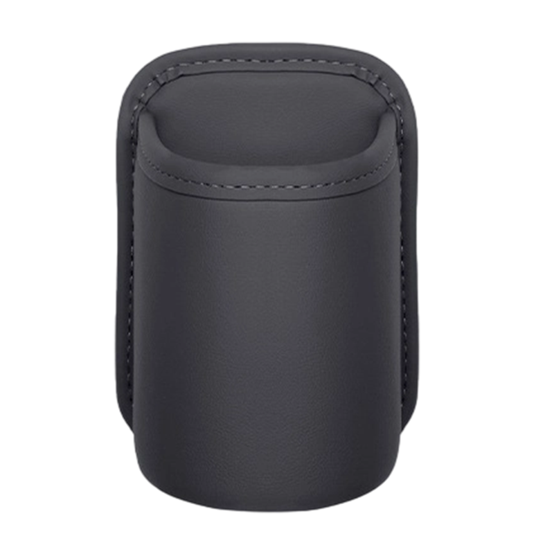 Leather Car Door Cup Holder – Wide‑mouth opening, easy reach for drinks & phone. Clip‑on secure fit. PU leather, tough & stylish