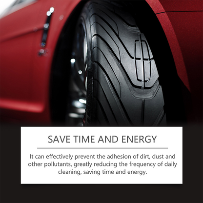 Tire wax – restores black gloss, blocks UV, repels dirt. Easy & quick