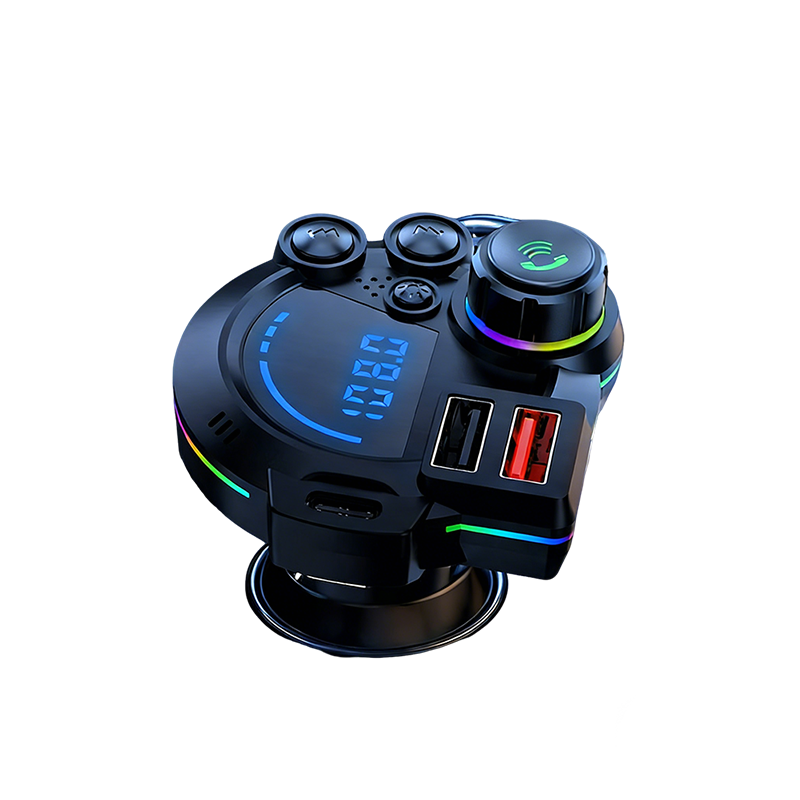 Universal Dual-Port Car FM Bluetooth Transmitter – Wireless Music, Hands-Free Calling & Dual USB Charger