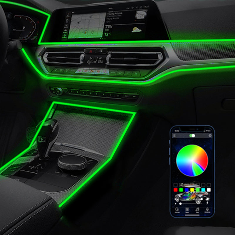 Car Interior Neon Strip Light – Music Sync, App Control & USB Powered – Eliminate Driving Fatigue