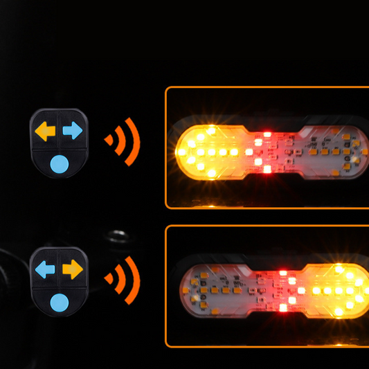 Smart Bike Safety Light with Wireless Remote – Multi‑Mode, USB‑Rechargeable, Safe