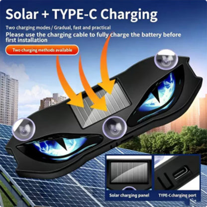 Solar Powered LED Car Warning Light - Catch All Eyes & Boost Driving Safety – Wireless, Auto-Sensing & Universal Fit