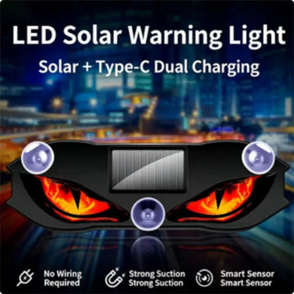 Solar Powered LED Car Warning Light - Catch All Eyes & Boost Driving Safety – Wireless, Auto-Sensing & Universal Fit