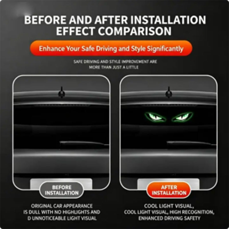 Solar Powered LED Car Warning Light - Catch All Eyes & Boost Driving Safety – Wireless, Auto-Sensing & Universal Fit