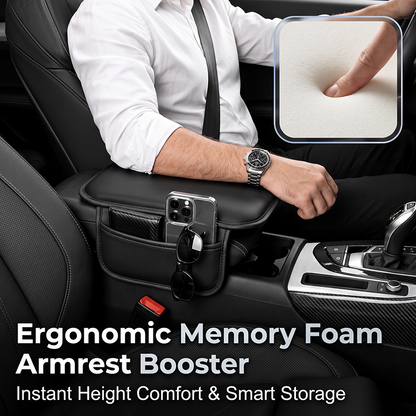 Car Center Console Armrest Cover with Storage Pockets