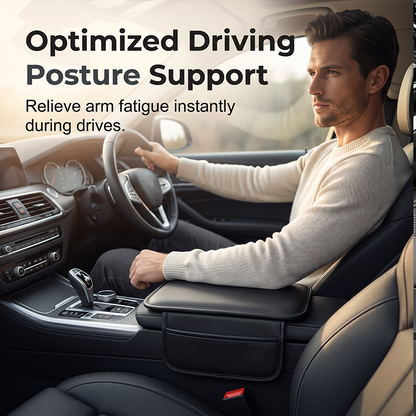 Car Center Console Armrest Cover with Storage Pockets