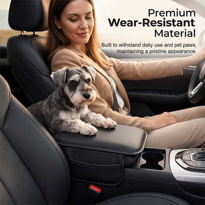 Car Center Console Armrest Cover with Storage Pockets