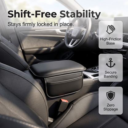 Car Center Console Armrest Cover with Storage Pockets