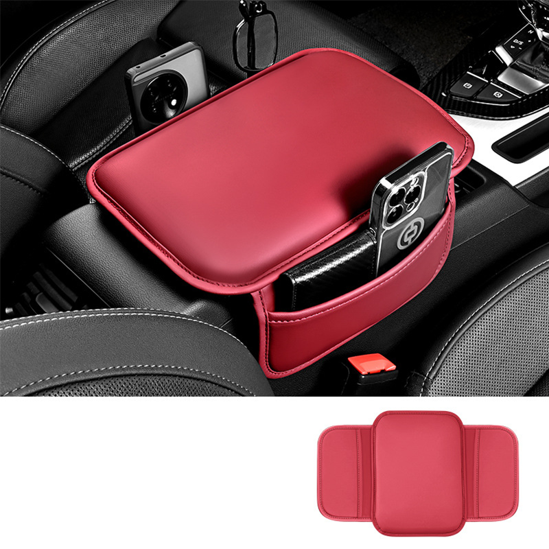 Car Center Console Armrest Cover with Storage Pockets