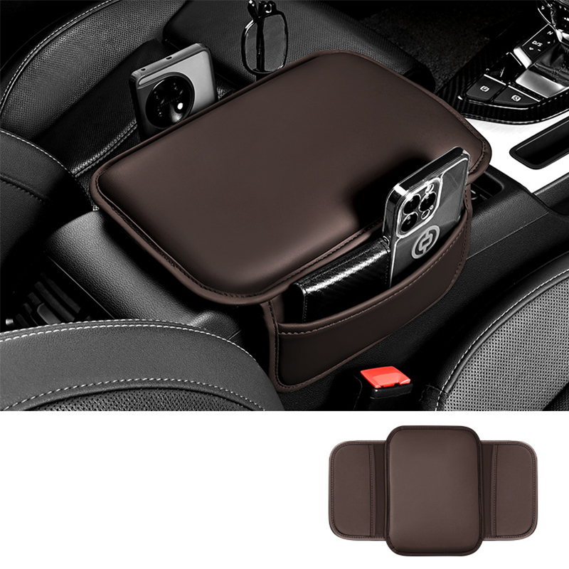 Car Center Console Armrest Cover with Storage Pockets