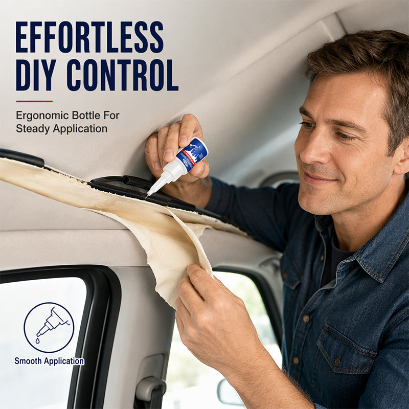 Car Interior Adhesive – Fix Sagging Headliners & Peeling Leather Fast