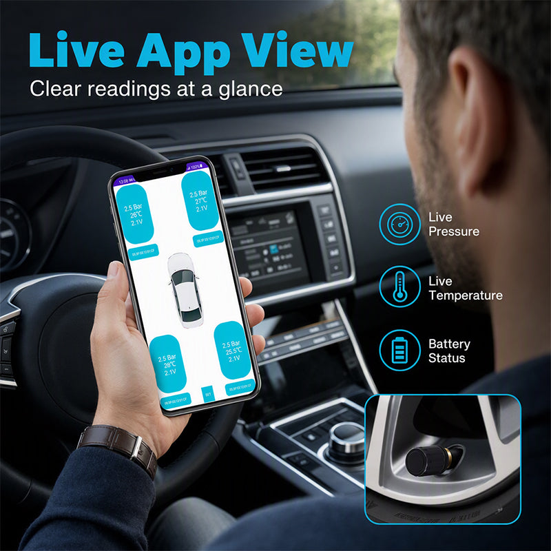 Wireless Tire Pressure Monitor – Real-Time Tire Tracking
