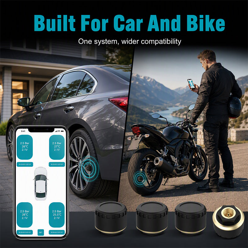 Wireless Tire Pressure Monitor – Real-Time Tire Tracking