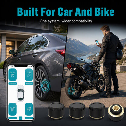 Wireless Tire Pressure Monitor – Real-Time Tire Tracking