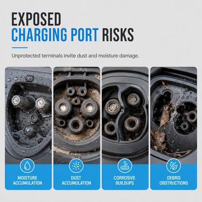 EV Charging Port Cover – Silicone Dustproof Protector for Electric Vehicles