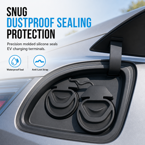 EV Charging Port Cover – Silicone Dustproof Protector for Electric Vehicles