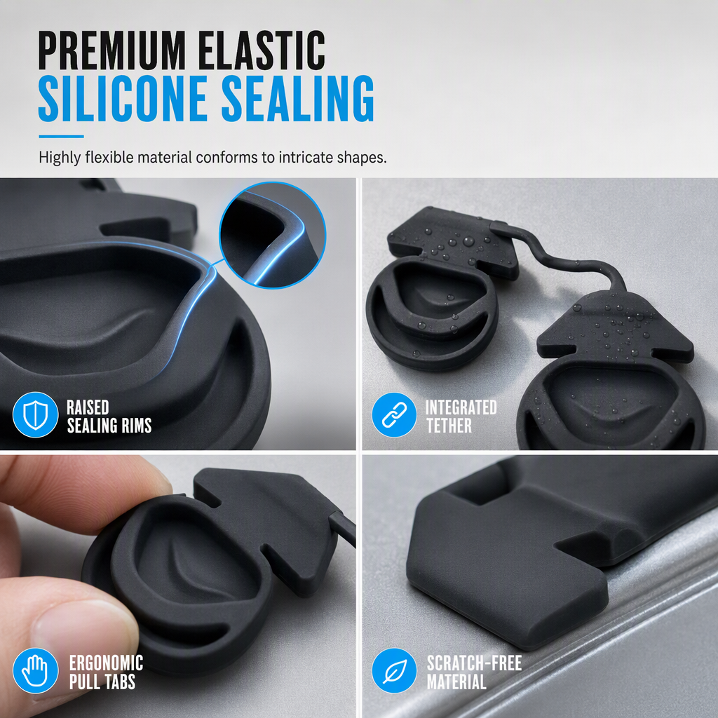 EV Charging Port Cover – Silicone Dustproof Protector for Electric Vehicles